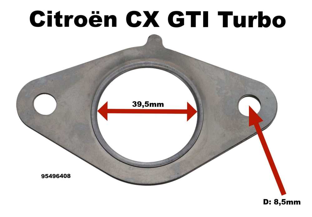 Sonstige-Citroen - CX, Auspuffdichtung mit Lasche. Passend für Citroen CX GTI Turbo. Or. Nr. 95496408