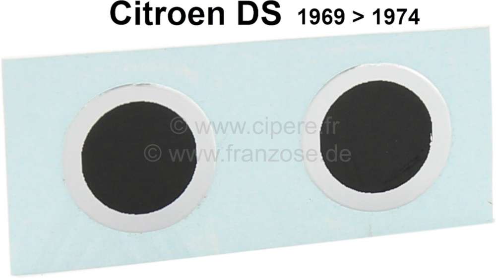 Citroen-DS-11CV-HY - Aufkleber (2 Stück) für Druckknopf 