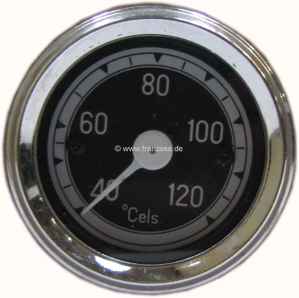 Citroen-DS-11CV-HY - Wasser Temperaturanzeige 120°C. Zifferblatt in schwarz. Durchmesser: 52mm. Passend für C