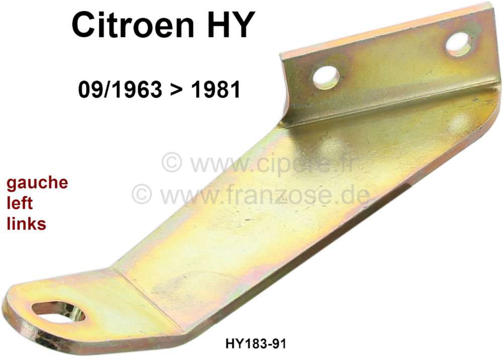 Citroen-DS-11CV-HY - Auspuff Schalldämpfer Halterung links. Passend für Citroen HY, ab Baujahr 09/1963. Or. N