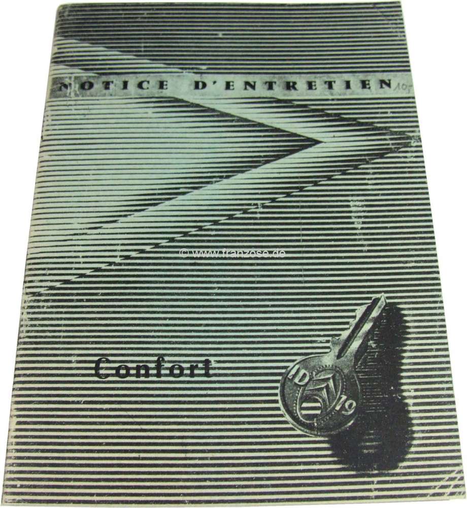 Citroen-DS-11CV-HY - Betriebsanleitung, für Citroen ID 19 Confort. Ausgabe 1/1960. 40 Seiten. Nachfertigung. S