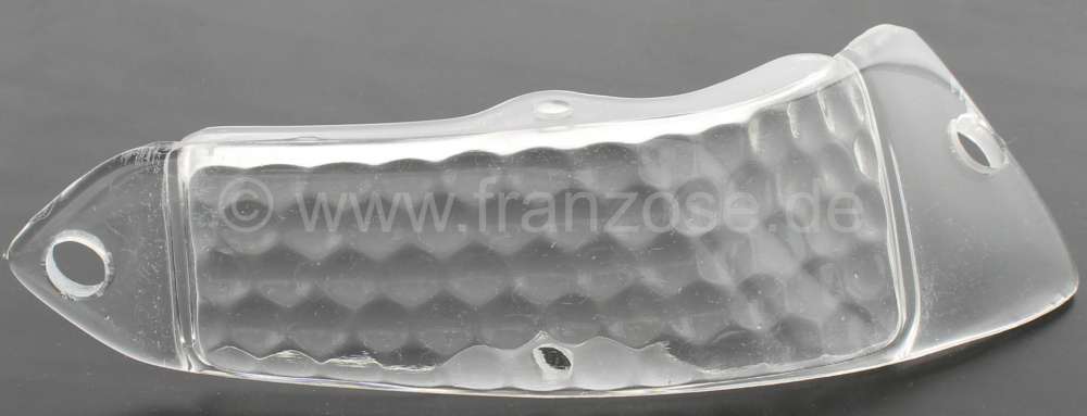 Citroen-DS-11CV-HY - Blinkerkappe vorne rechts, transparent. Passend für Citroen DS Pallas, bis Baujahr 1967.