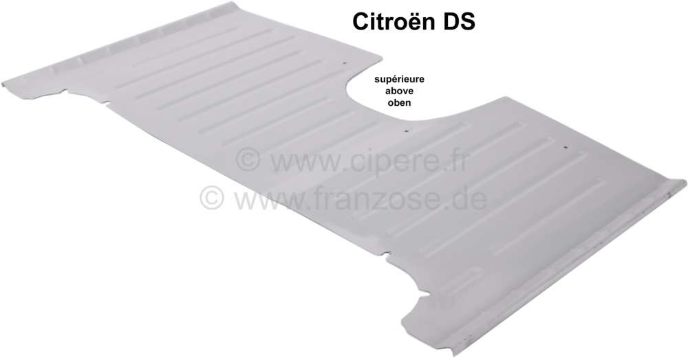 Citroen-DS-11CV-HY - Bodenblech vorne (Wagenboden Fußraum vorne). Passend für Citroen DS. Das Blech hat alle 