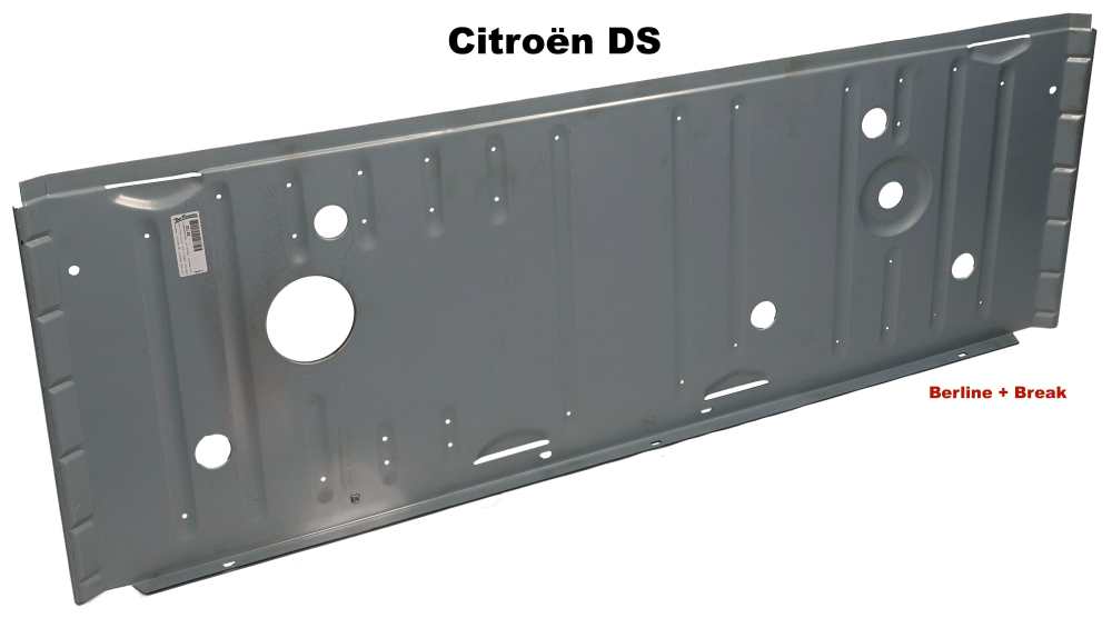 Sonstige-Citroen - Tankbodenblech, mit Sicken. Passend für Citroen DS Berline + DS Break.