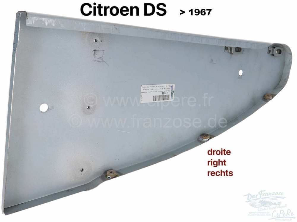 Citroen-DS-11CV-HY - Chassis Außenseite vorne rechts. Passend für Citroen DS, bis Baujahr 1967 (alte Front).