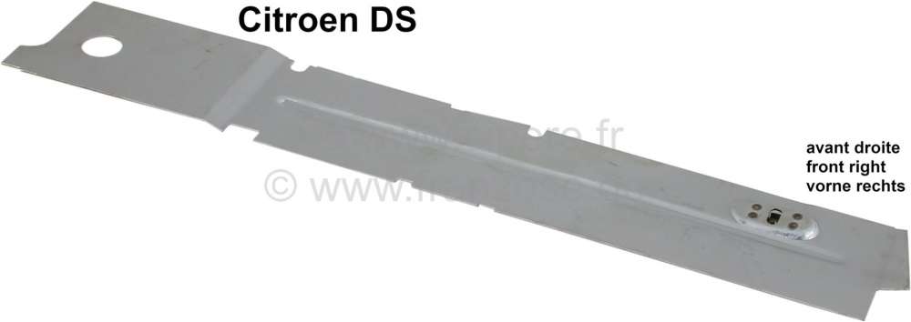 Citroen-DS-11CV-HY - Längsträger vorne rechts. Unteres Blech mit dem Bogen nach oben (Endspitze vorne links, 