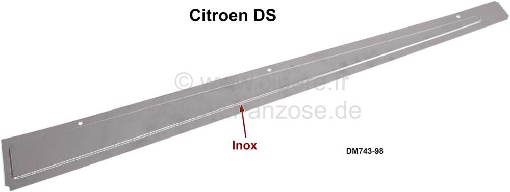 Sonstige-Citroen - Schweller Verschlußblech, von unten. Passend für Citroen DS. Dieses Blech ist von der Un