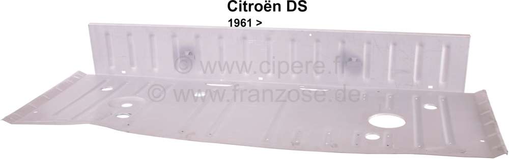 Sonstige-Citroen - Tankbodenblech komplett (Blechwanne unter der Sitzbank). Passend für Citroen DS, ab Bauja