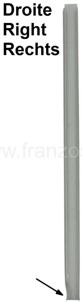 Citroen-DS-11CV-HY - Windschutzscheibenrahmen Reparaturblech rechts. Passend für Citroen DS. (An A-Säule, dar