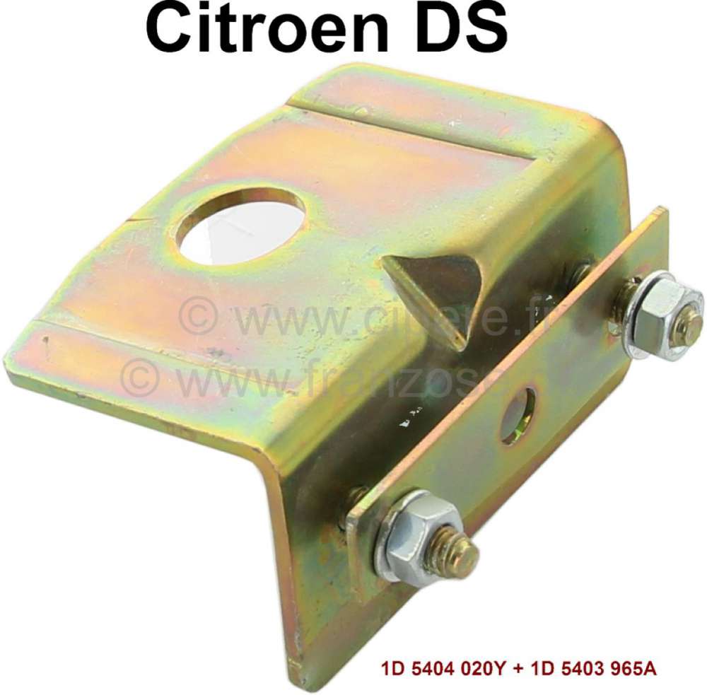 Citroen-DS-11CV-HY - Dachhaut Befestigungsklammer hinten (seitlich links + rechts). Per Stück. Passend für Ci