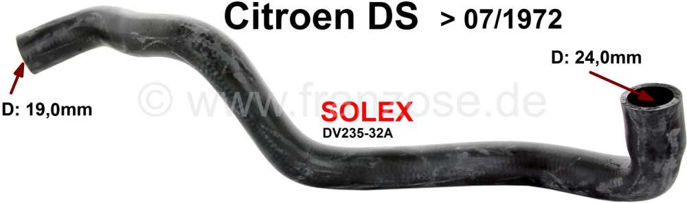 Sonstige-Citroen - Vorwärmschlauch für den Einlasskrümmer (Vergaservorwärmung). Innendurchmesser : 19/24m