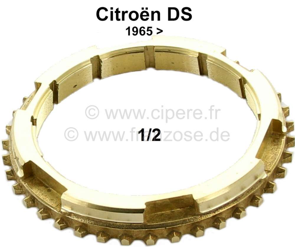 Citroen-DS-11CV-HY - Synchronring im Getriebe, für den 1/2 Gang. Passend für Citroen DS, ab Baujahr 1965. Abm
