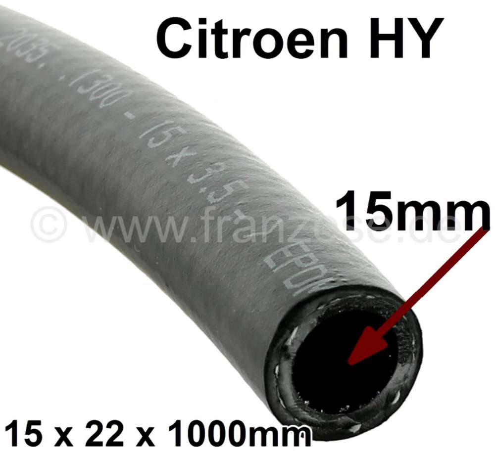 Citroen-DS-11CV-HY - Kühlerschlauch (Wasserschlauch), für Zulauf und Ablauf zu dem Heizungskühler (Wärmetau