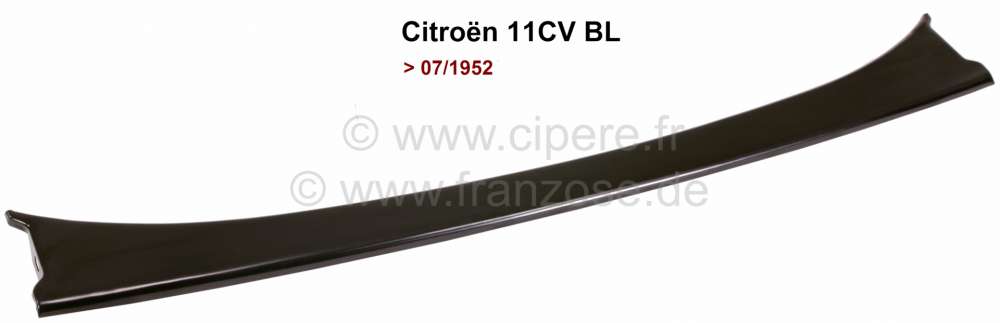 Citroen-DS-11CV-HY - Heckabschlußblech, passend für Citroen 11CV BL, bis Baujahr 07/1952. Länge: 910mm. Or. 