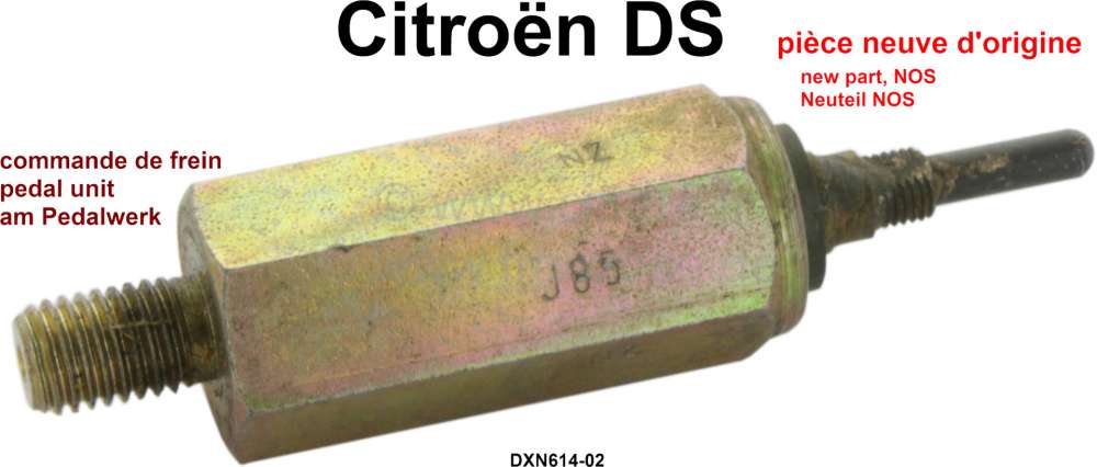 Citroen-DS-11CV-HY - Druckwarnschalter Hydraulik, montiert am Pedalwerk. Passend für Citroen DS. Or. Nr. DXN61