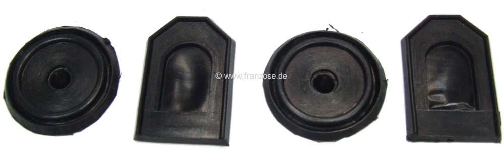 Citroen-DS-11CV-HY - Fußdichtungen für beide Scharniere des Kofferraumdeckels. Passend für Citroen 11CV/15CV