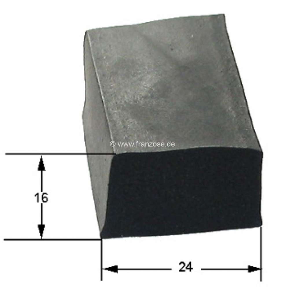 Citroen-DS-11CV-HY - Kofferraumdeckel Dichtung aus Moosgummi. Passend für Citroen 11CV, ab Baujahr 07/1952. L�