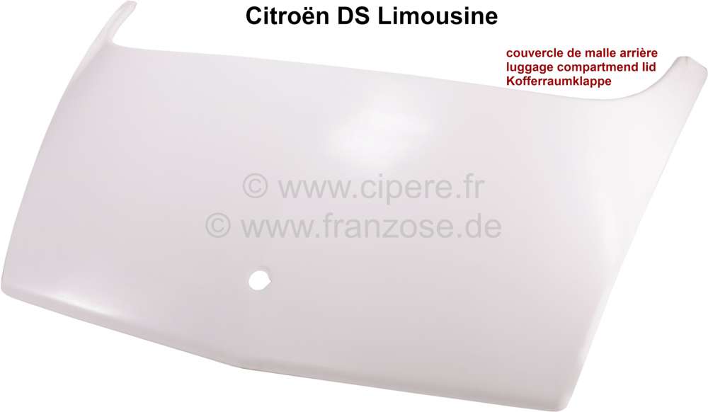 Sonstige-Citroen - Kofferraumklappe, aus Kunststoff. Passend für Citroen DS Limousine. Optisch völlig origi
