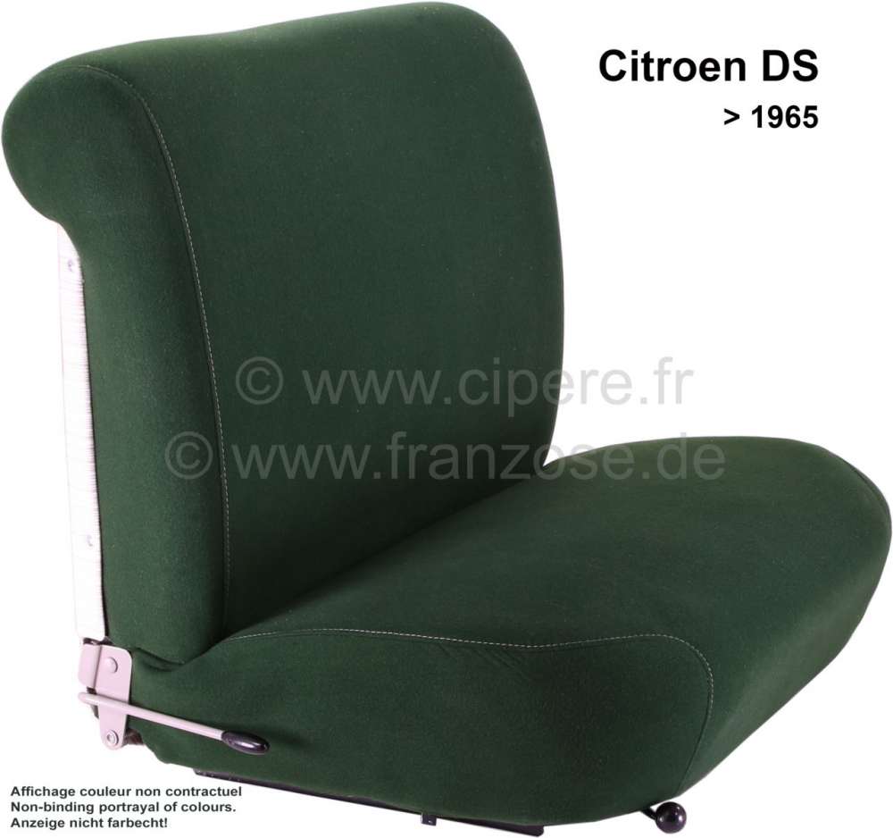 Citroen-DS-11CV-HY - DS >1965, Sitzbezüge vorne + hinten, Citroen DS Pallas, bis Baujahr 1965 (hohe Rückenleh