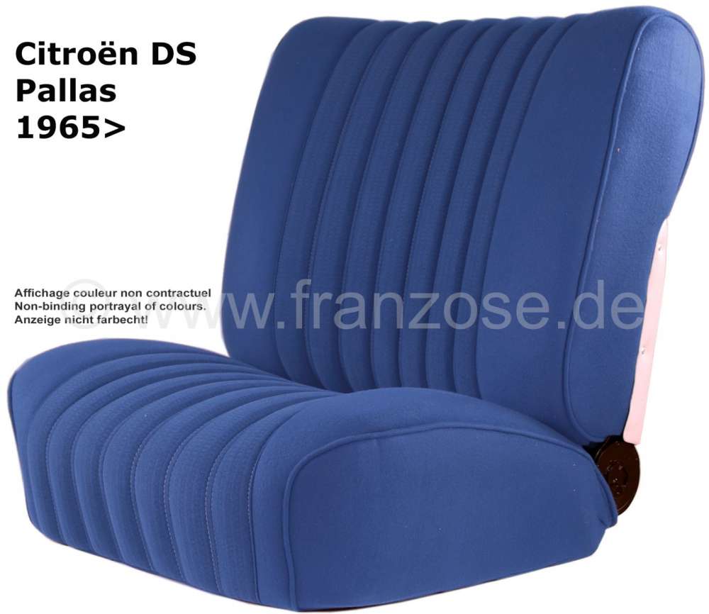Alle - DS Pallas, Sitzbezüge vorne + hinten, Citroen DS Pallas, Farbe königsblau (roi). Hohe R