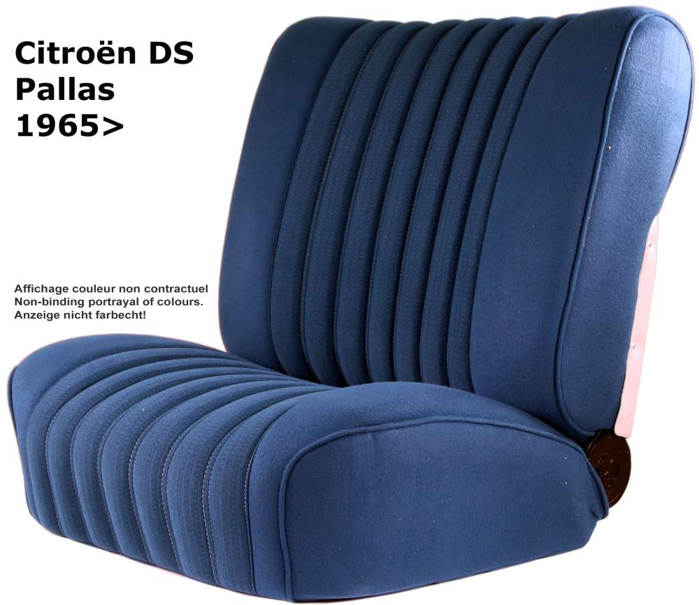 Sonstige-Citroen - DS Pallas, Sitzbezüge vorne + hinten, Citroen DS Pallas. Farbe petrol (blau-grün). Hohe 