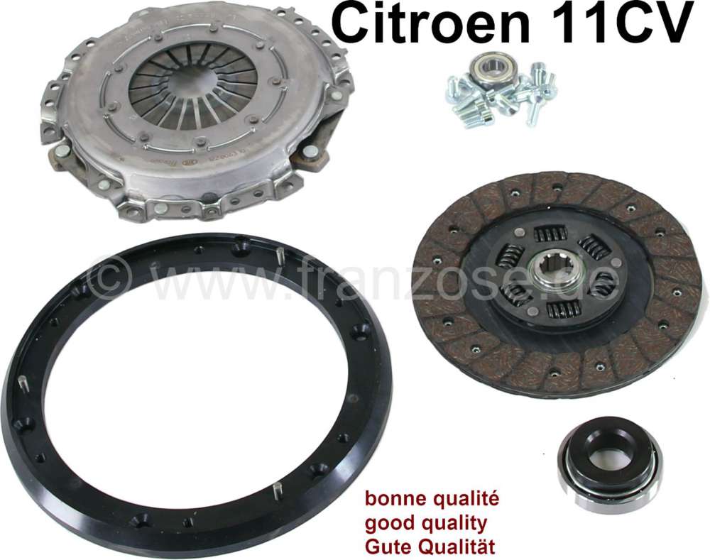 Citroen-DS-11CV-HY - Kupplung komplett für Citroen 11CV. Verbesserter, sehr guter Nachbau. Die Kupplung ist oh