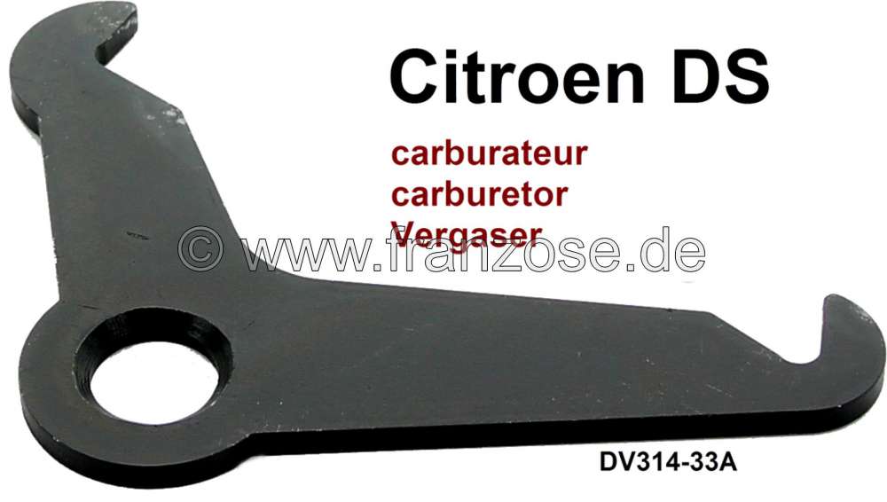 Citroen-DS-11CV-HY - Kupplungszug Umlenkhebel, für Kupplungszug mit ca. 605,0mm Länge. Nur passend für Citro