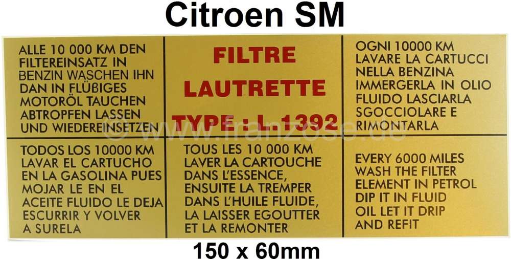 Citroen-DS-11CV-HY - SM, Aufkleber 