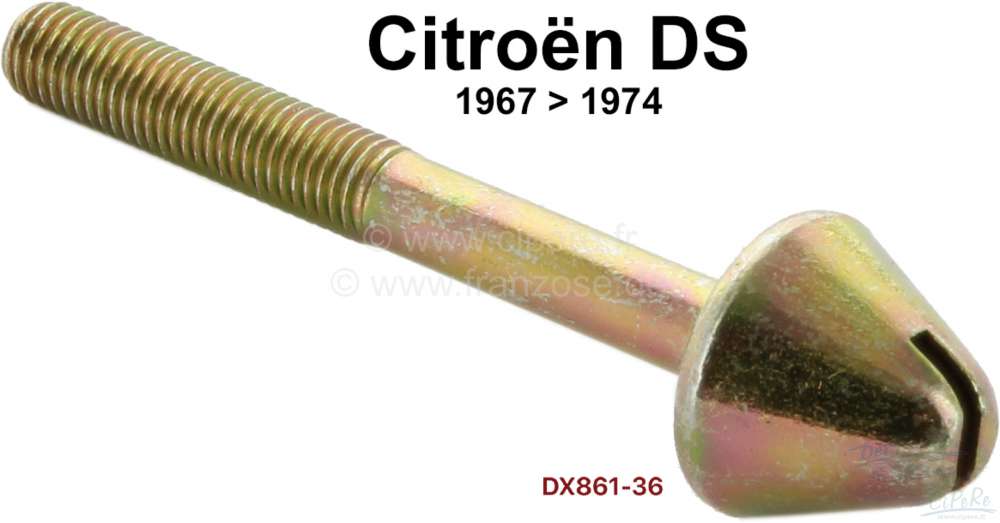 Citroen-2CV - Motorhauben Verschlußzapfen. Passend für Citroen DS. Per Stück. Or. Nr. DX86136