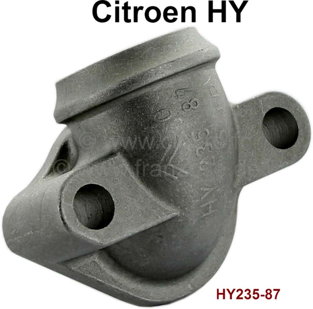 Citroen-DS-11CV-HY - Kühlerschlauch Stutzen, unter der Wasserpumpe (Anschluß an dem Motorblock). Passend für