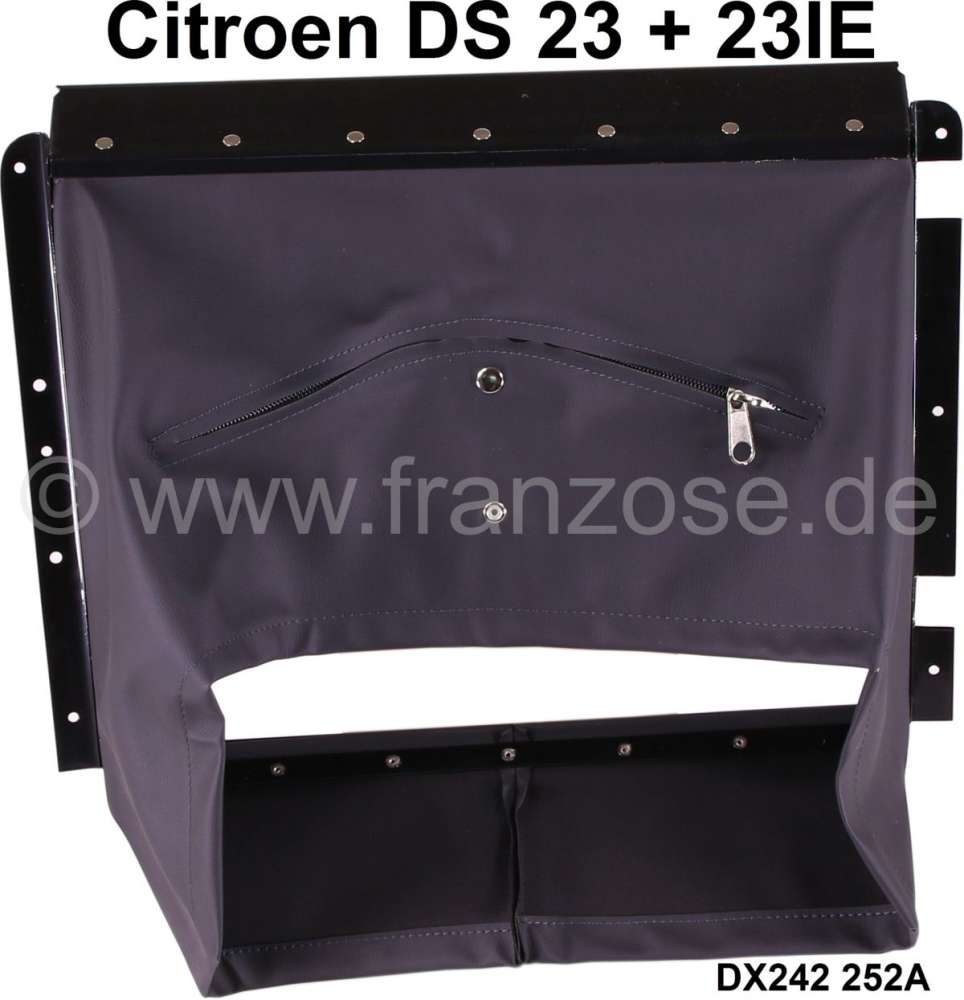 Citroen-DS-11CV-HY - Kühler Lufthutze (für Kühler mit Ausgleichsbehälter), komplett mit Metallrahmen (528 x
