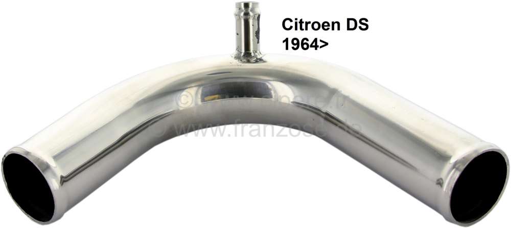 Citroen-DS-11CV-HY - Kühlerschlauch Verbindungsrohr, mit 1 zusätzlichen Anschluss (gesamt 3 Anschlüsse). Pas