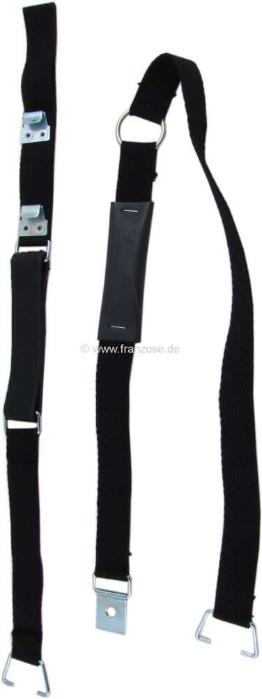 Citroen-DS-11CV-HY - Reserverad Halterungsband (830mm + 550mm) aus Baumwolle. Passend für Citroen DS, bis Bauj
