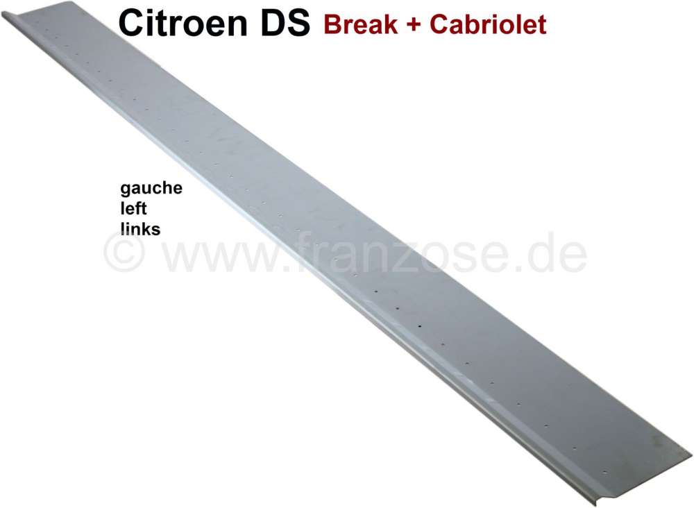Citroen-2CV - Bodenrand (verstärkt) links mit Sicken. Passend für Citroen DS Break + Cabrio.