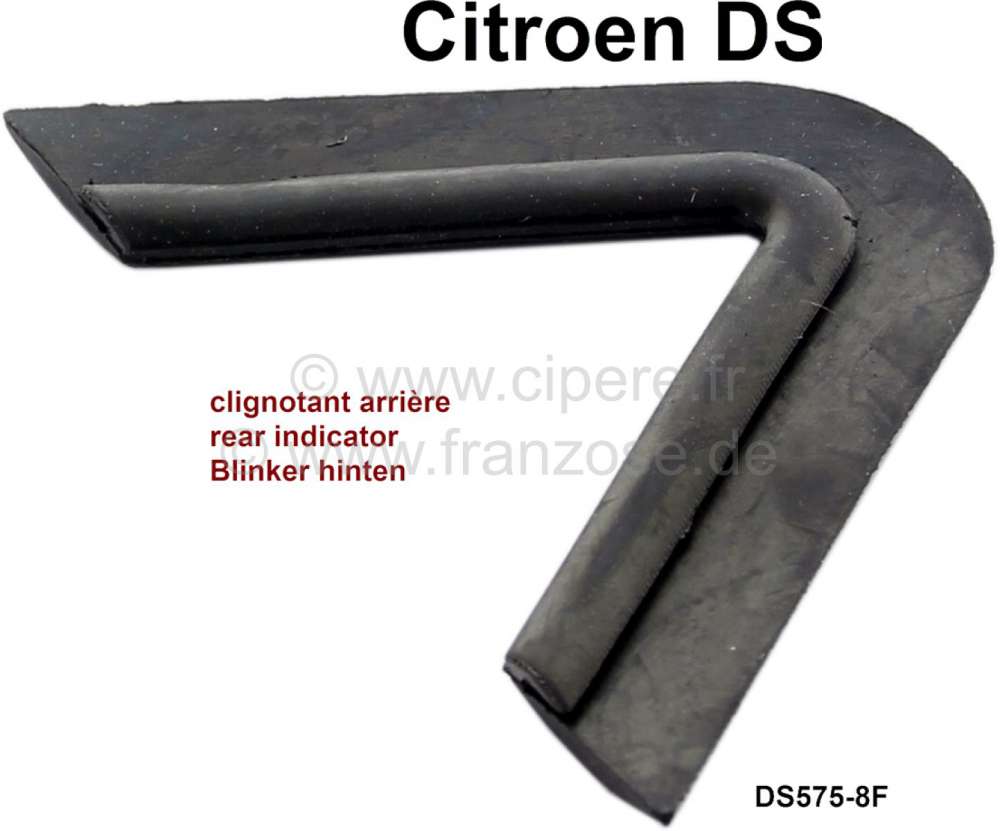 Citroen-DS-11CV-HY - Dichtungsgummi am Fahrzeugdach, für die hinteren Blinker (Boomerranggummi). Passend für 