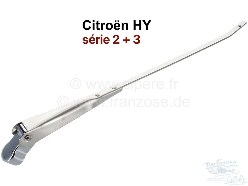 Citroen-DS-11CV-HY - Wischerarm Edelstahl, passend für Citroen HY Serie 2 + 3. Länge ca. 30 cm.