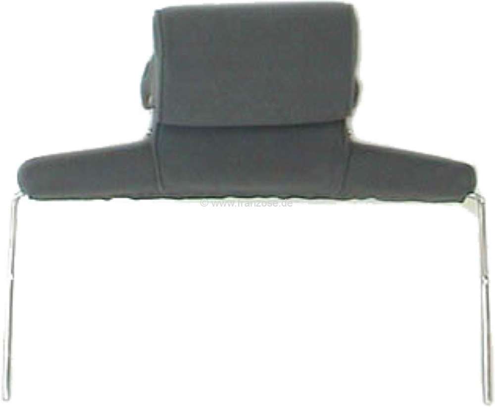 Citroen-2CV - Kopfstütze breit, passend für Citroen DS (2-teilig). Stoff grau. Per Stück.
