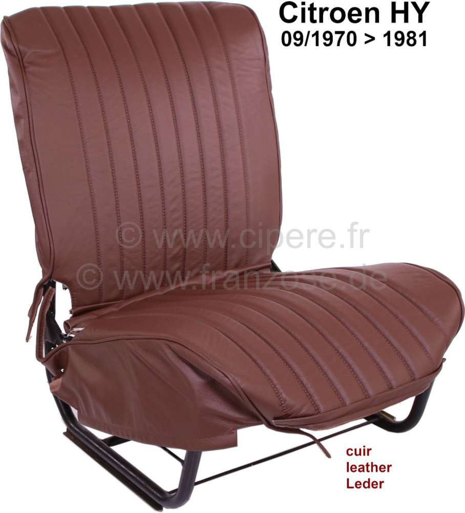 Sitzbezug braun, aus echten Leder (links oder rechts passend