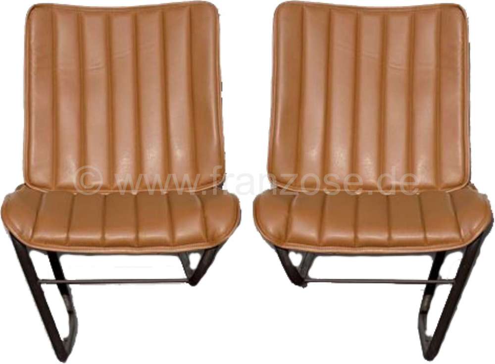 Sitzbezug braun, aus Kunstleder (links oder rechts passend). Passend für  Citoen HY, von Baujahr 10/1968 bis 09/1970 (2