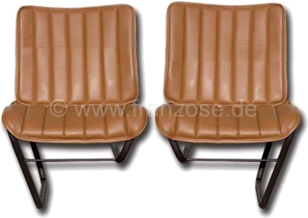 Citroen-DS-11CV-HY - Sitzbezug braun, aus Kunstleder (links oder rechts passend). Passend für  Citoen HY, von 
