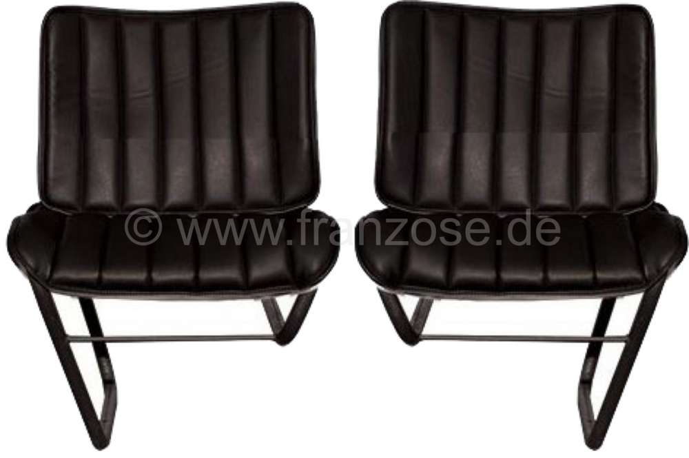 Citroen-DS-11CV-HY - Sitzbezug schwarz, aus Kunstleder (links oder rechts passend). Passend für  Citoen HY, vo