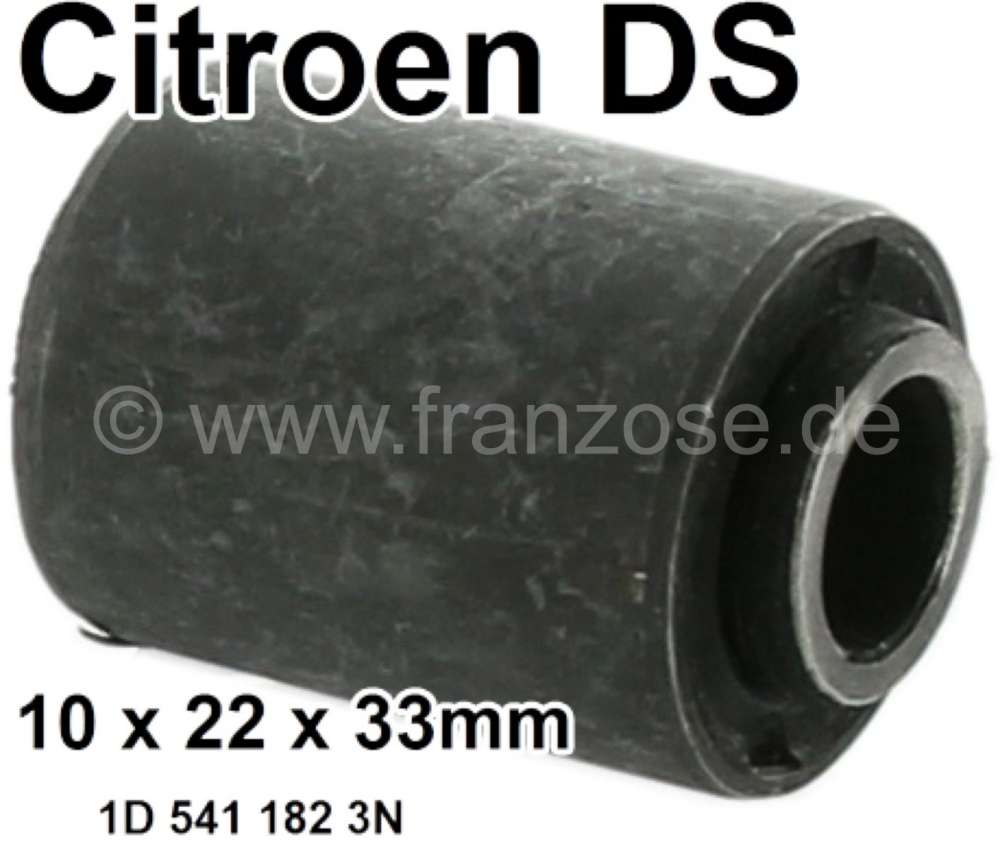 Citroen-2CV - Spurstange Silentbuchse, Innenseite. Passend für Citroen DS. Per Stück. Abmessung: 10 x 