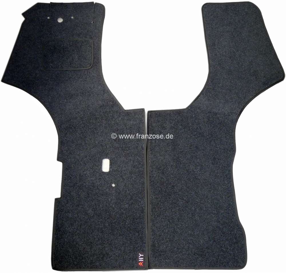 Citroen-DS-11CV-HY - Teppichsatz anthrazit, passend für Citroen HY, bis Baujahr 04/1969.