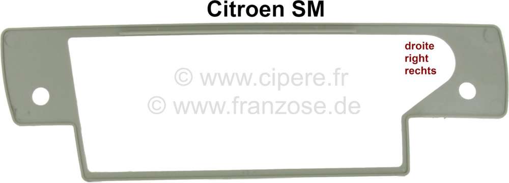 Citroen-DS-11CV-HY - SM, Dichtung rechts, unter Türgriff (außen). Passend für Citroen SM.