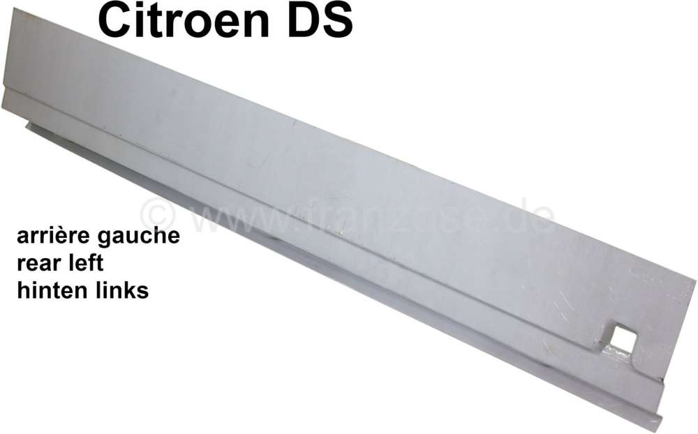 Citroen-DS-11CV-HY - Tür hinten links. Reparaturblech für den Türboden (ohne Ecken). Passend für Citroen DS