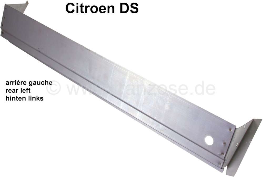 Citroen-DS-11CV-HY - Tür hinten links. Reparaturblech für den Türboden (mit Ecken). Passend für Citroen DS.