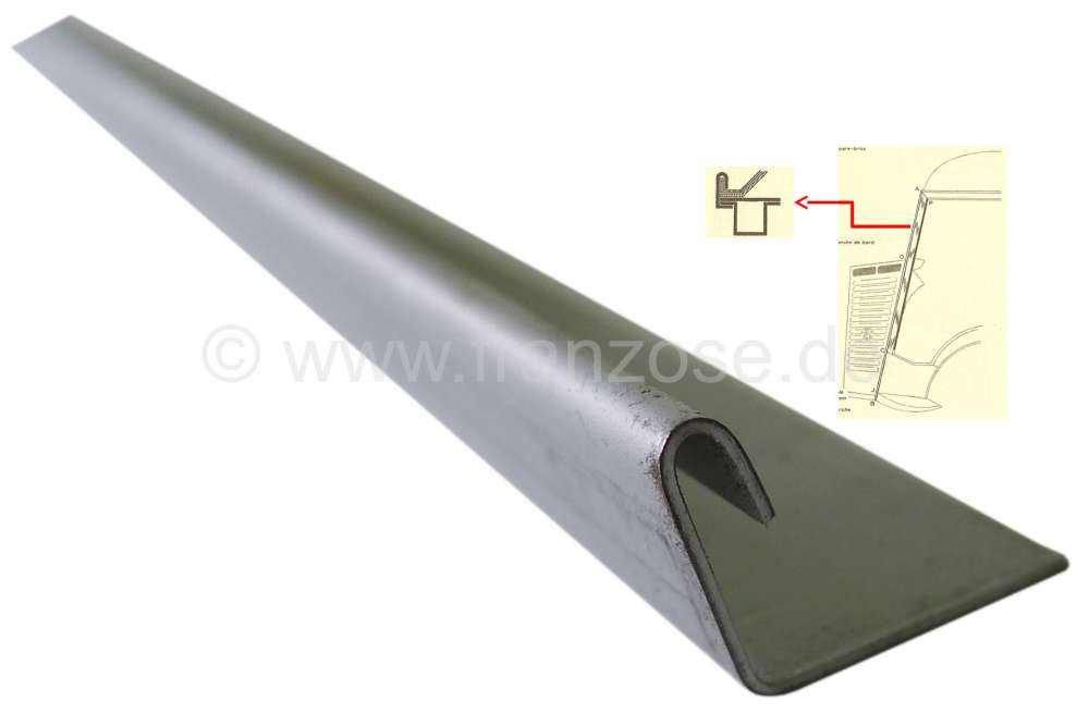 Citroen-DS-11CV-HY - Abdeckprofil, für die A-Säule. Passend für Citroen HY. Länge: 1200mm