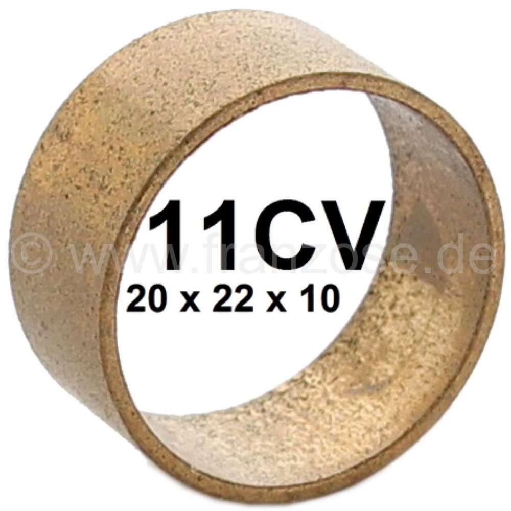 Citroen-DS-11CV-HY - Buchse (Lagerung) aus Bronze, für die Bremsbacken. Passend für Citroen 11CV + HY. Abmess