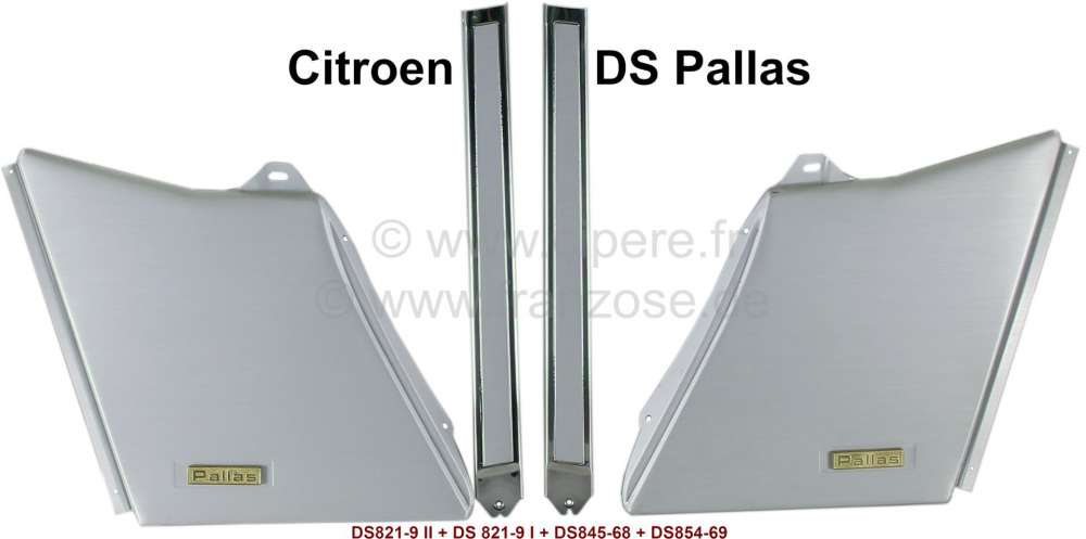 Citroen-DS-11CV-HY - C-Säule. Verkleidung außen, für die B + C-Säule. Passend für Citroen DS Pallas (incl.