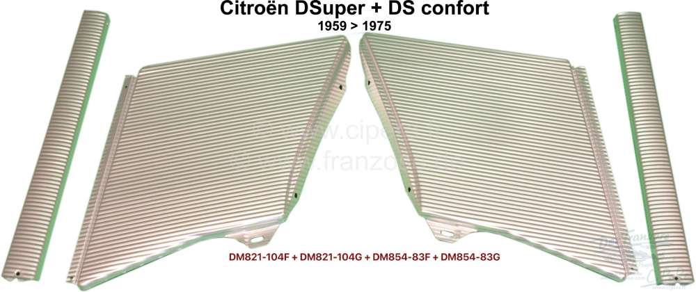Citroen-DS-11CV-HY - C-Säule. Verkleidung außen (Wellblech grob gerippt), für die B + C-Säule. Passend für